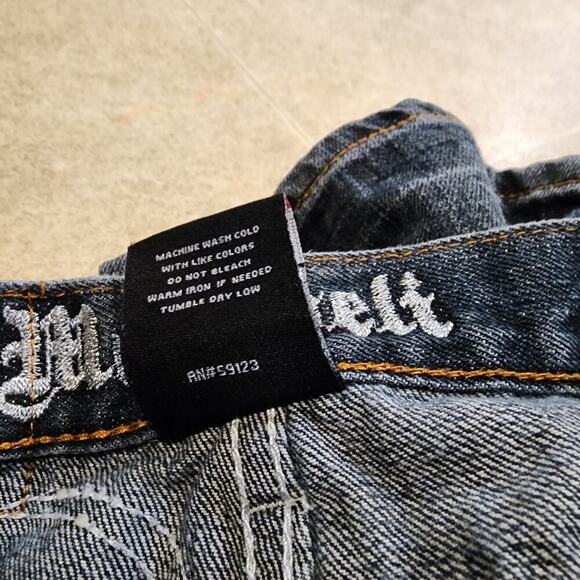 Vtg Y2k Makaveli Tupac 2Pac Rapper Skull Skate Urban Hip Hop Junior Shorts Sz 12 - Picture 10 of 10